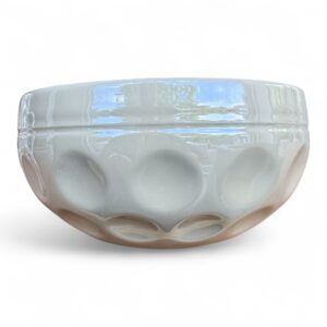 MUC Bowl Après Ski Club Schüssel metallic weiß Perlmutt Schale weiß auf weiß Freisteller